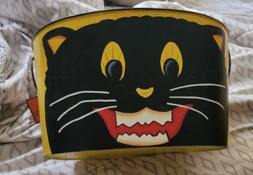 Vintage Halloween Metal Buckets