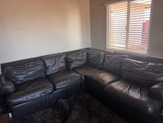Leather couch