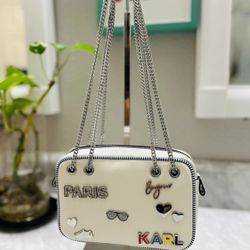 Karl Crossbody Bag New With Tag And Dirt Bag 