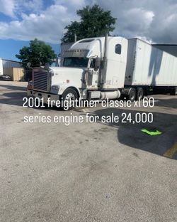 2001 freightliner classic xl 60 series $ 24,000
