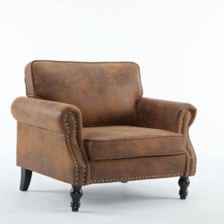 NEW-Faux Leather Couch