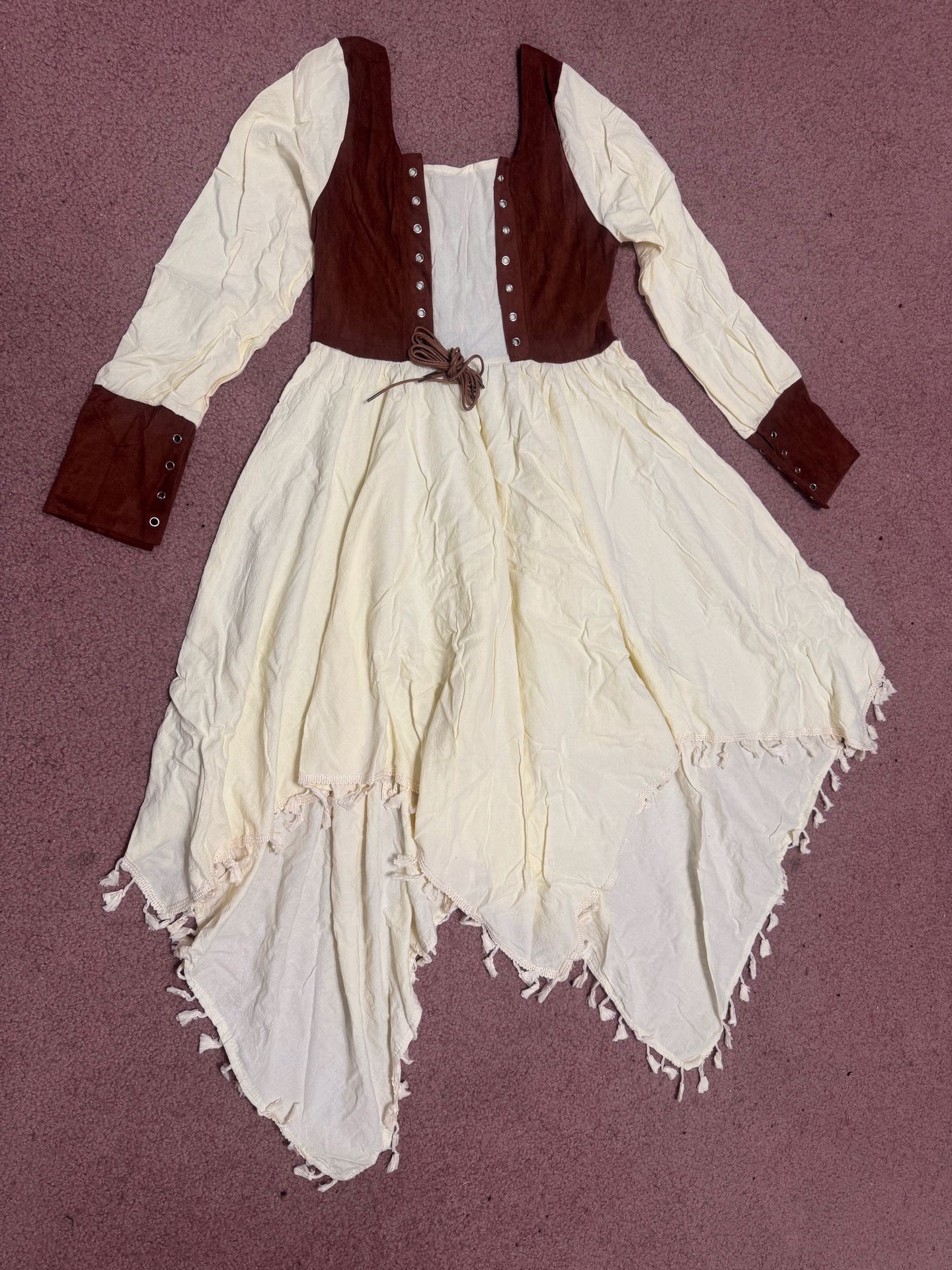 New large kids girls renaissance dress costume peasant medieval