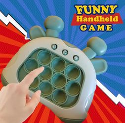 Fast Push Bubble Game Console Handheld Pop Fidget Toy Sound Feedback