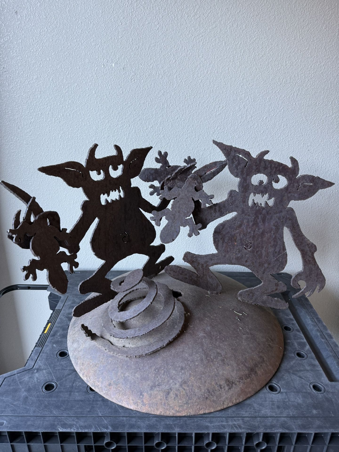 Metal Decorative Sculpture “Fantastic Creatures” for Garden or Interior