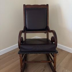 Leather rocking Chair