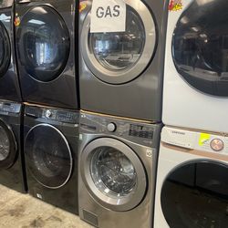 Lg used washer and new dryer gas