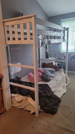Ikea Loft Bed with Shelves
