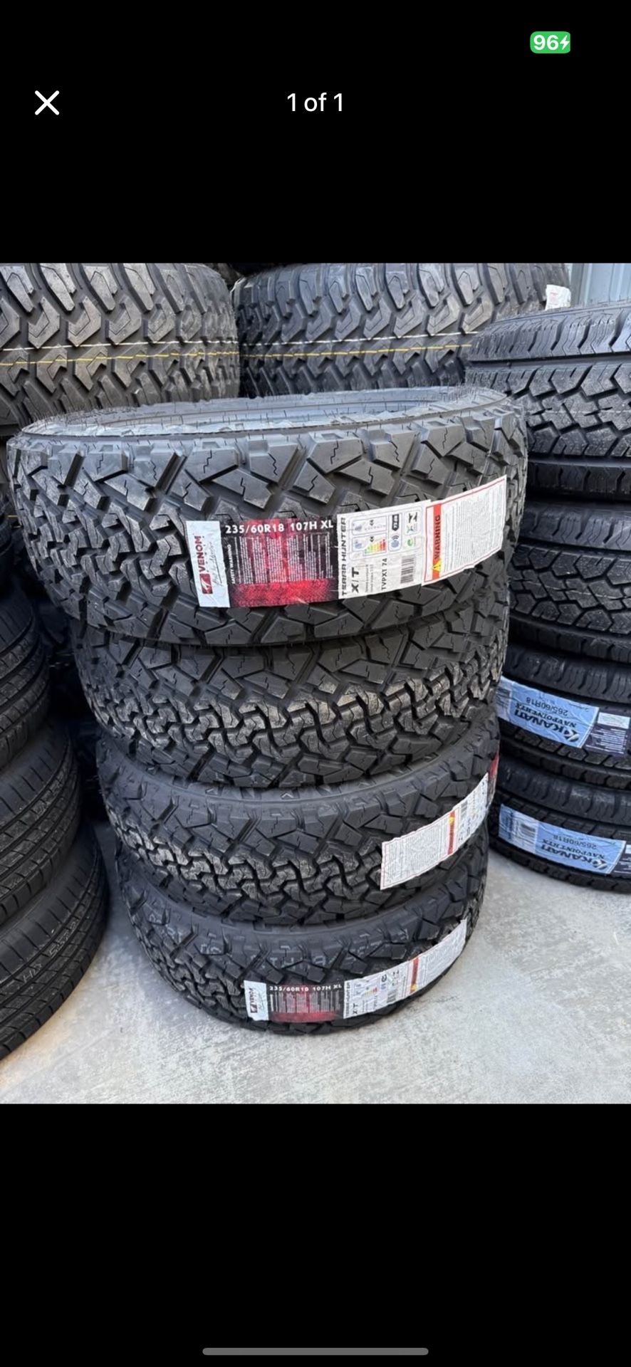 235/60/18 Venom Terra Hunter X/T 107H Tires