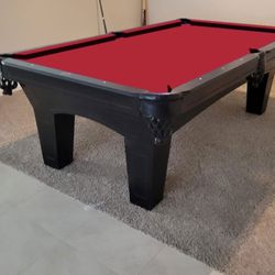 Black Pool Table 4x8 Comes With Everything Delivery And Setup Included 