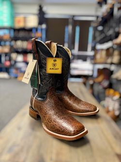 Ariat Western Boots Cowboy Brown Sz 7.5