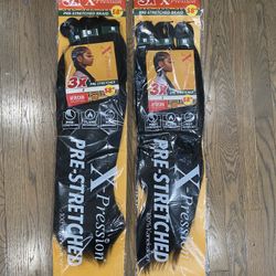 Pre scretched X pression braiding hair color 2