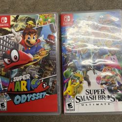 $40 Each Nintendo Switch Smash Bros And Mario Odyssey 