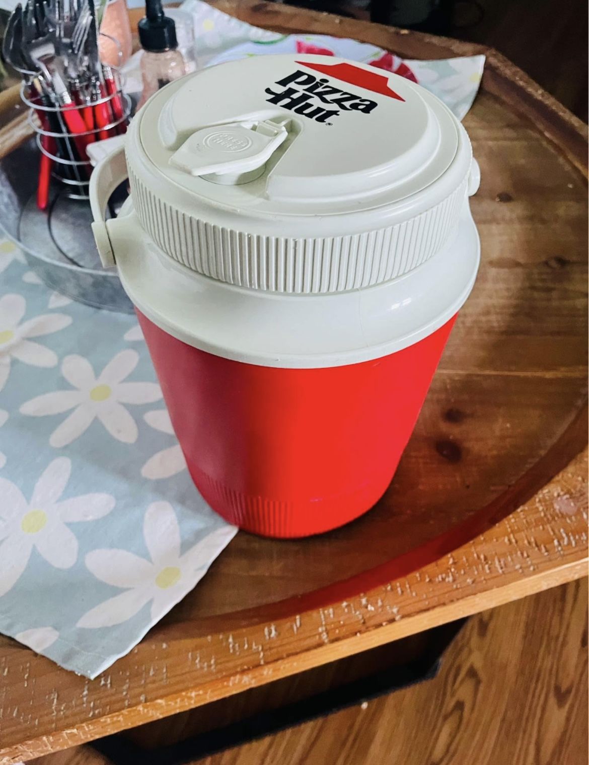 Vintage Half Gallon Pizza Hut Cooler