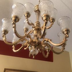 Beautiful Chandelier Special Ordered Very Heavy Very Nice. 
