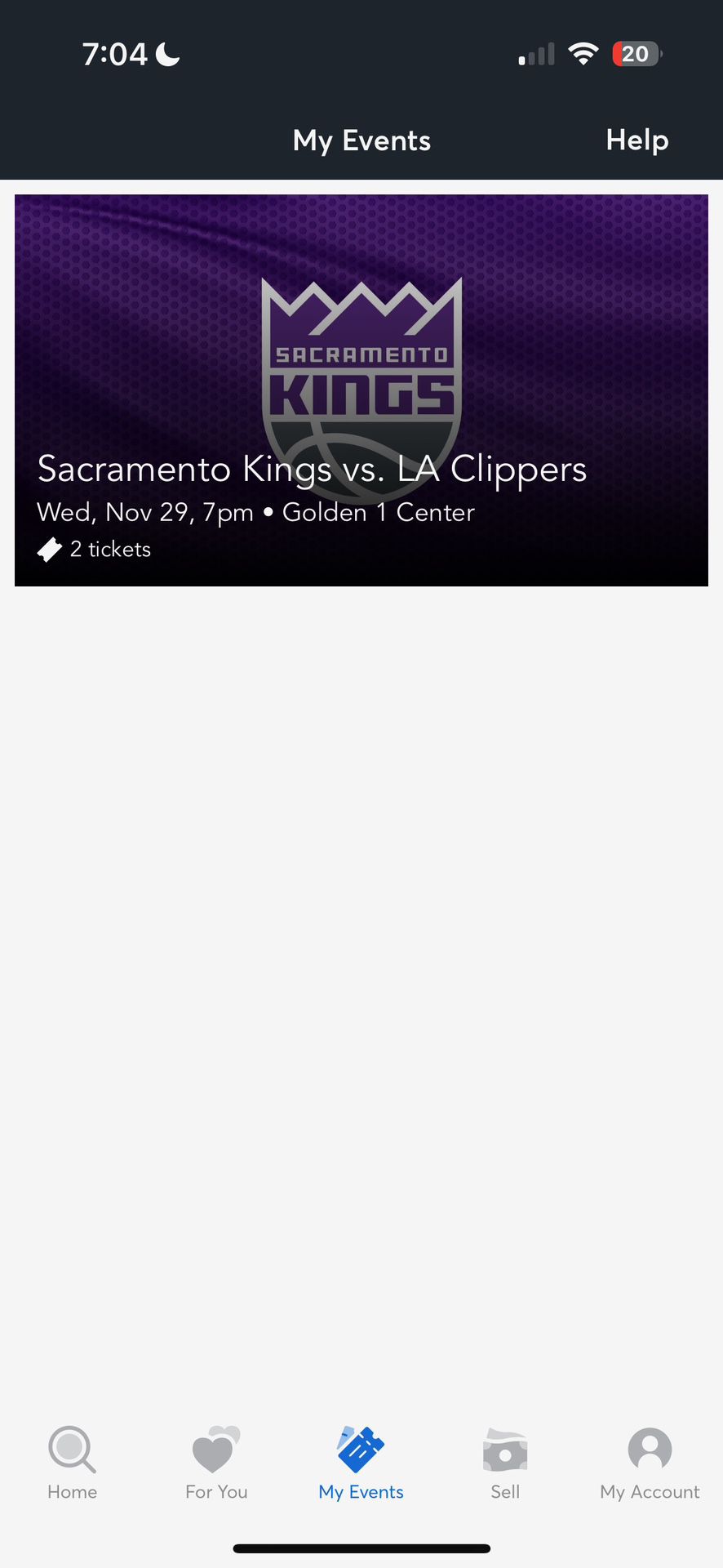 2 Kings V Clippers game