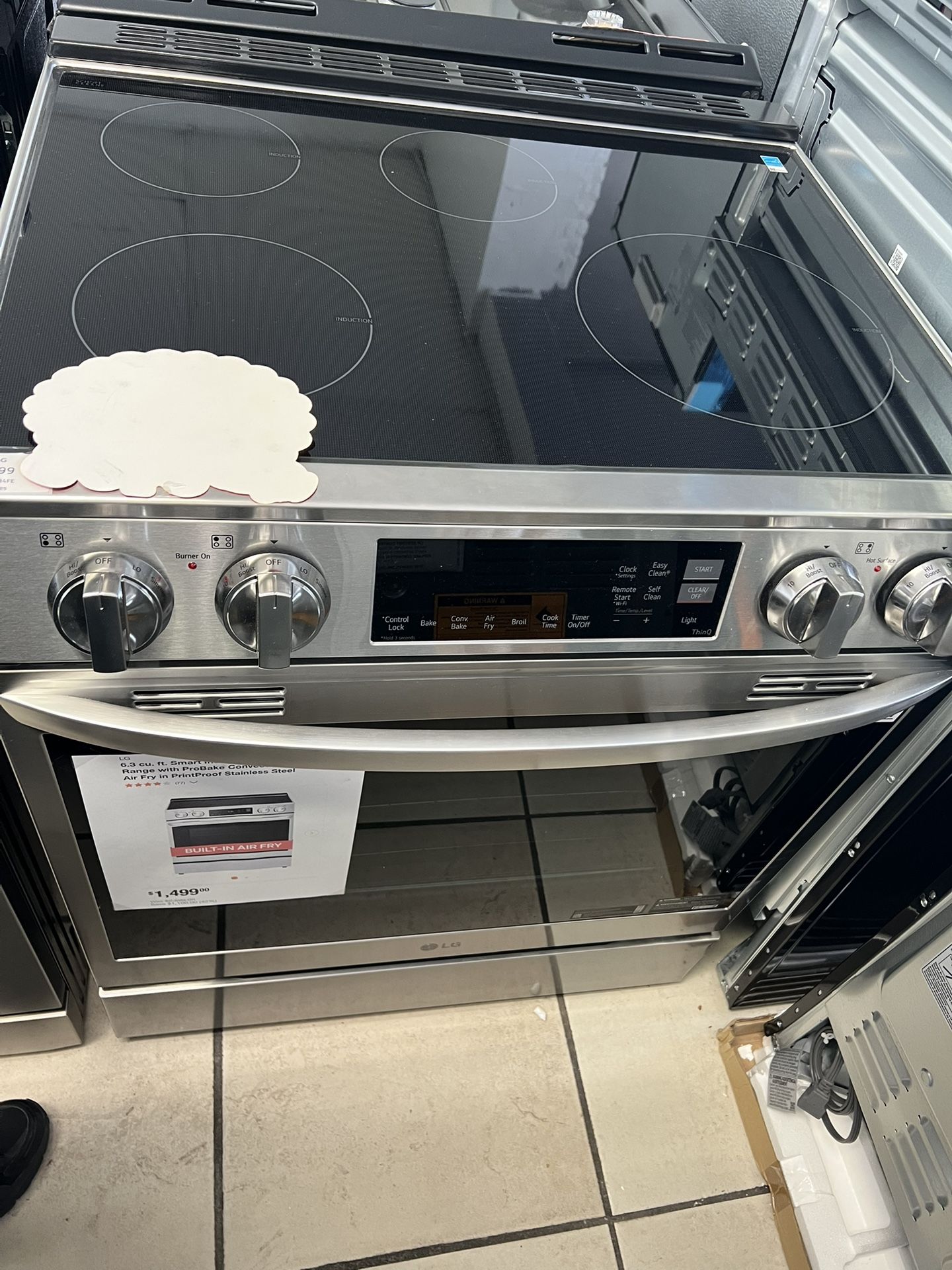 LG electric range