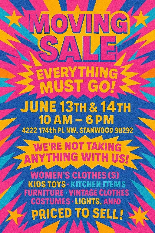 Moving/ Garage Sale