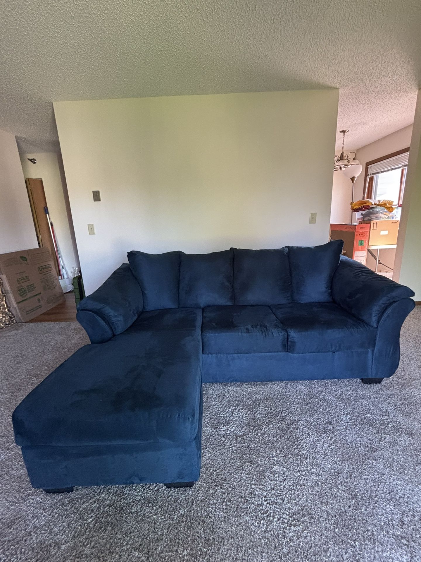 blue sectional