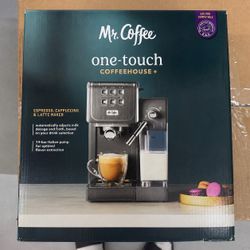 NEW Mr. Coffee One-Touch CoffeeHouse+ Espresso Cappuccino Latte Machine