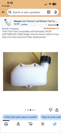 Trimmer gas tank