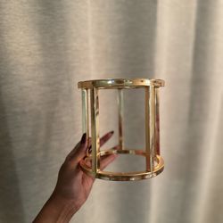 6" Round  Metallic Gold Cake Separator 