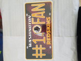 Washington Redskins #1 Fan Plate