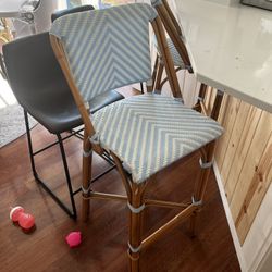 Rattan Weave Bar Stools 
