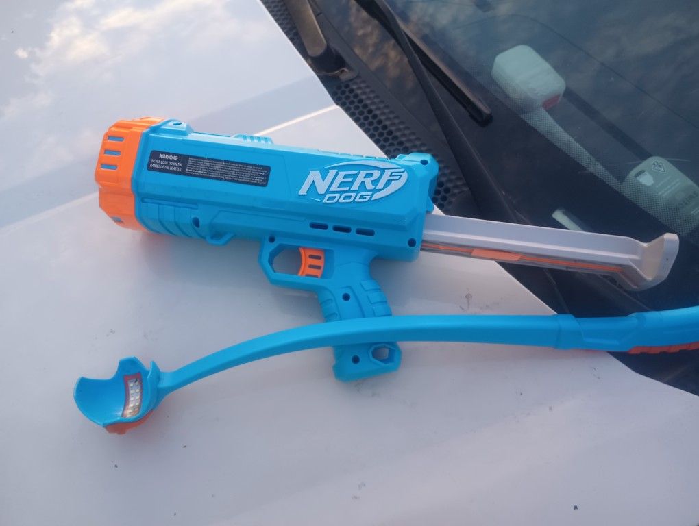 Nerf Dog Toys Gun And Light Up Stick 