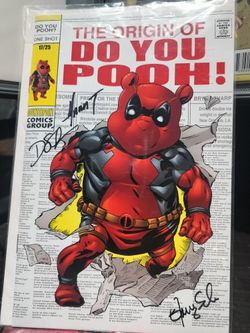 THE ORIGIN OF DO YOU POOH! Signed By Creater And Artists Three Signatures