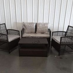 3 pieces Wicker Patio Set, brand new and assembled 