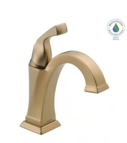 DELTA Dryden Gold Single-Handle Bathroom Faucet Drain Assembly in Champagne Bronze