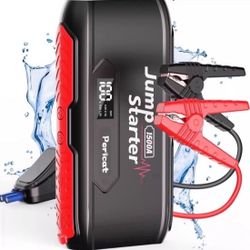 1500A Peak 18000mAh Portable Jump Starter 12V Lithium battery LED Screen & Light