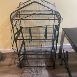 Pure Garden 27.1 in. W x 19.3 in. D x 63.3 in. H 4-Tier Mini Greenhouse