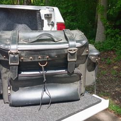 Saddle Bag (sissy bar mount) and pouches (windshield mount)