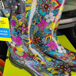 Western Chief [2 pair] Women Garden Play Print and /or Umbrella Print Rain Boots