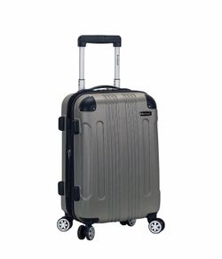 BRAND NEW Rockland London 20” Silver Carry-On Spinner Luggage