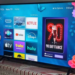 🟢SMART  TV  TCL  75"  4K  ROKU   LED  HDR   DOLBY   VISION   FULL  UHD  2160p🌕 ( NEGOTIABLE  )🟣 FREE   DELIVERY 🔴