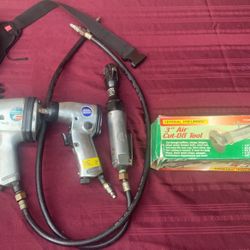 Air Impact Wrench 1/2 -3/8 ..air Ratchet 3/8 And Air Cut-off Tool