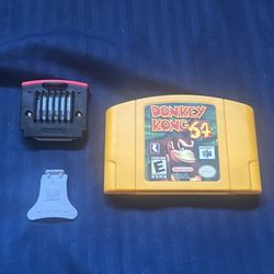 N64 Donkey Kong With Expansion Pak