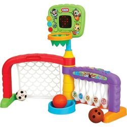 Little Tikes 3 in 1 Sports Zone - Basketball, Soccer Bowling for Toddlers NEW