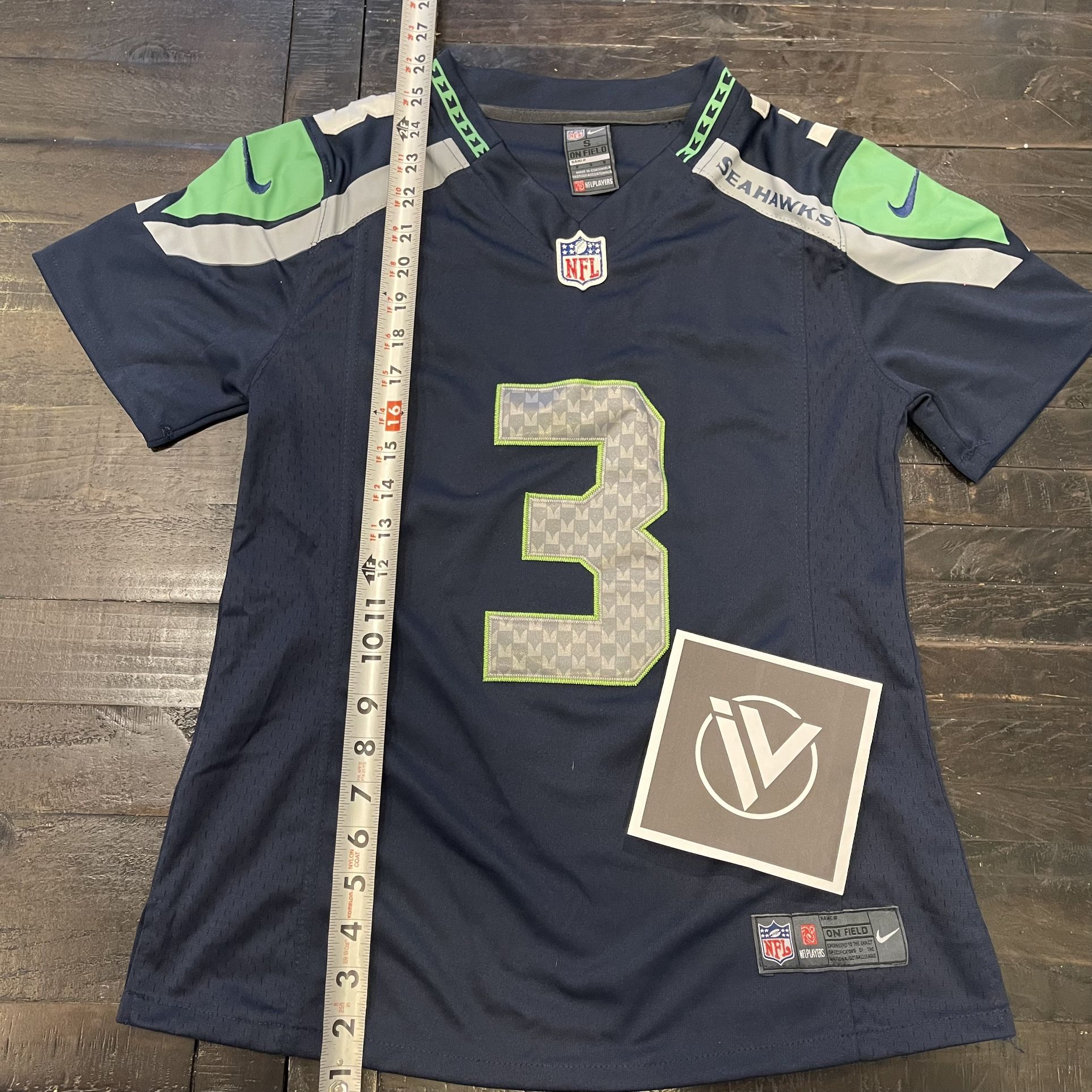 Seattle Seahawks Russell Wilson Stitched Nike Jersey WOMENS Size Small