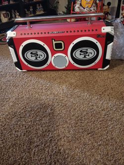 49 ers boom box for 200.00