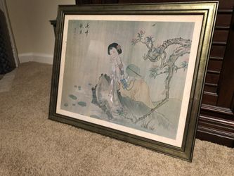 Oriental framed art