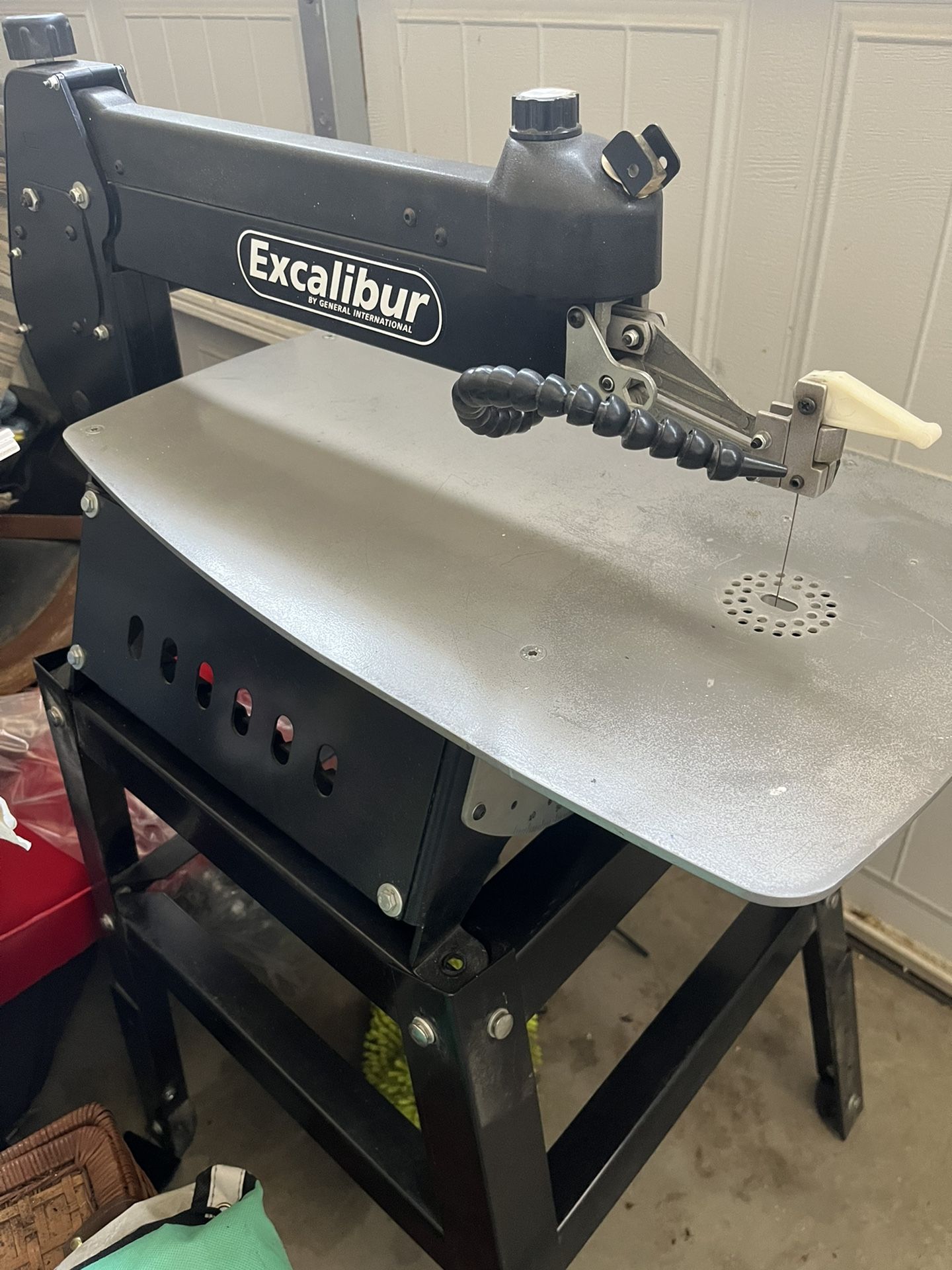 Excalibur 21'' Scroll Saw with Foot Switch and Open Stand for Sale in