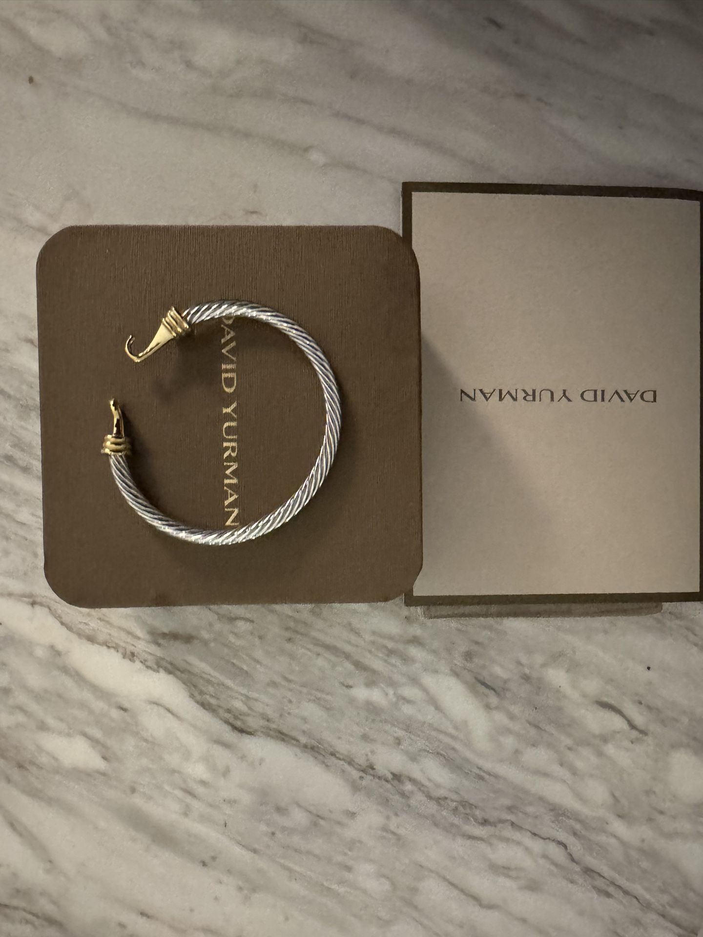 Buckle Classic Cable Bracelet Sterling Silver with 18K...