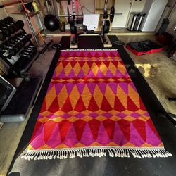 Hand-Loomed Cotton Rug
