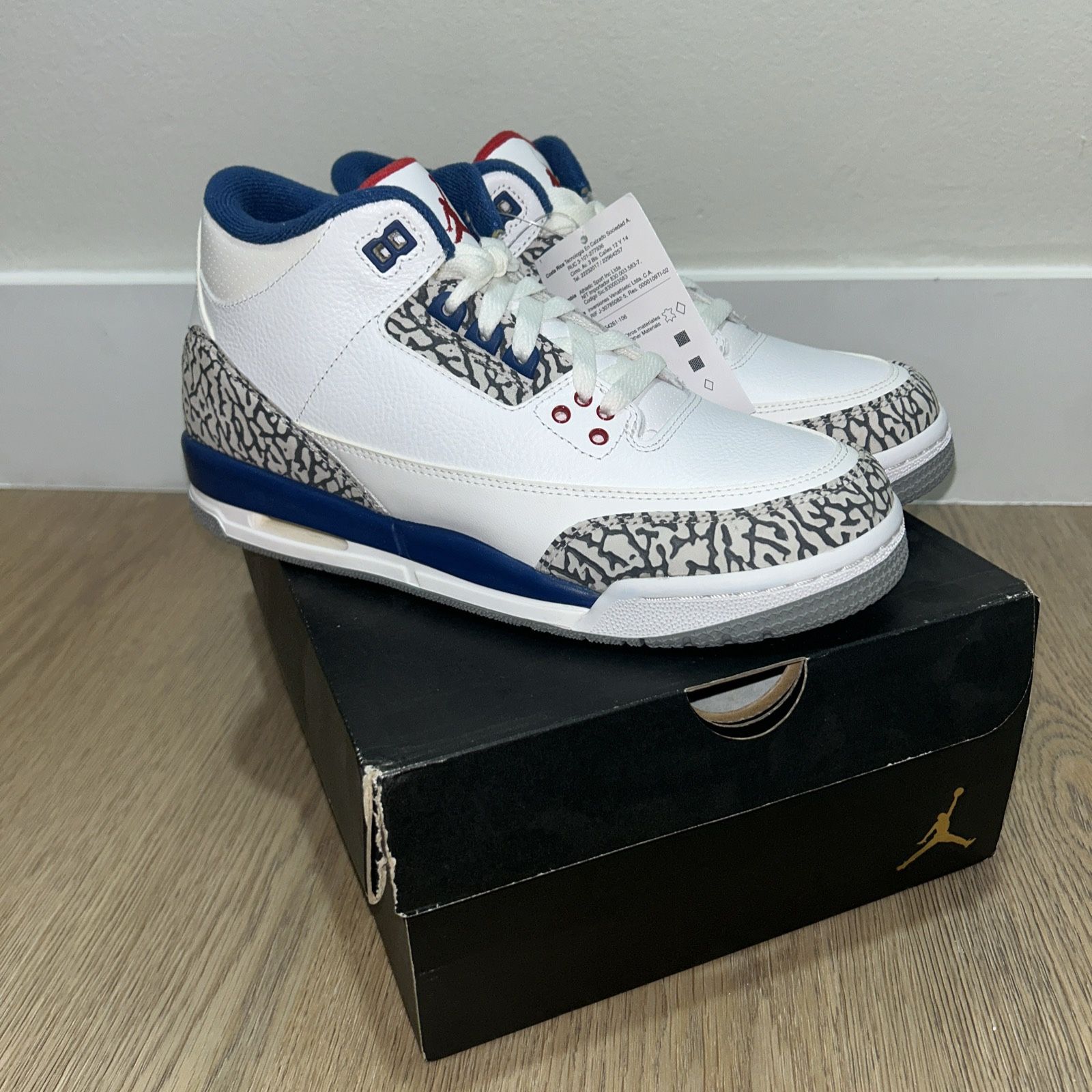 Size 7Y - Nike Jordan 3 Retro True Blue (2016) (GS)