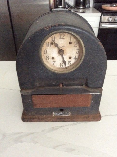 Antique Simplex Time Recorder Time Clock 