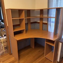 Assembled Corner Desk With Hutch - FREE 