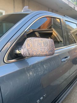 Aztec calendar One size automobile mirror covers